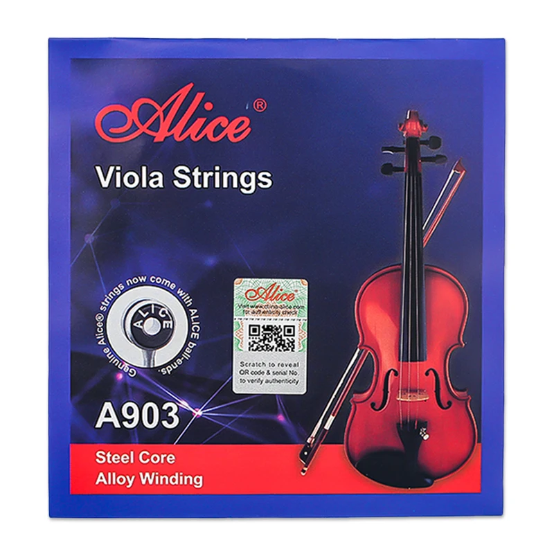 Alice A903 веревочки Viola 1 комплект стальной сердечник сплав обмотки никелированный шаровой конец Viola Универсальный