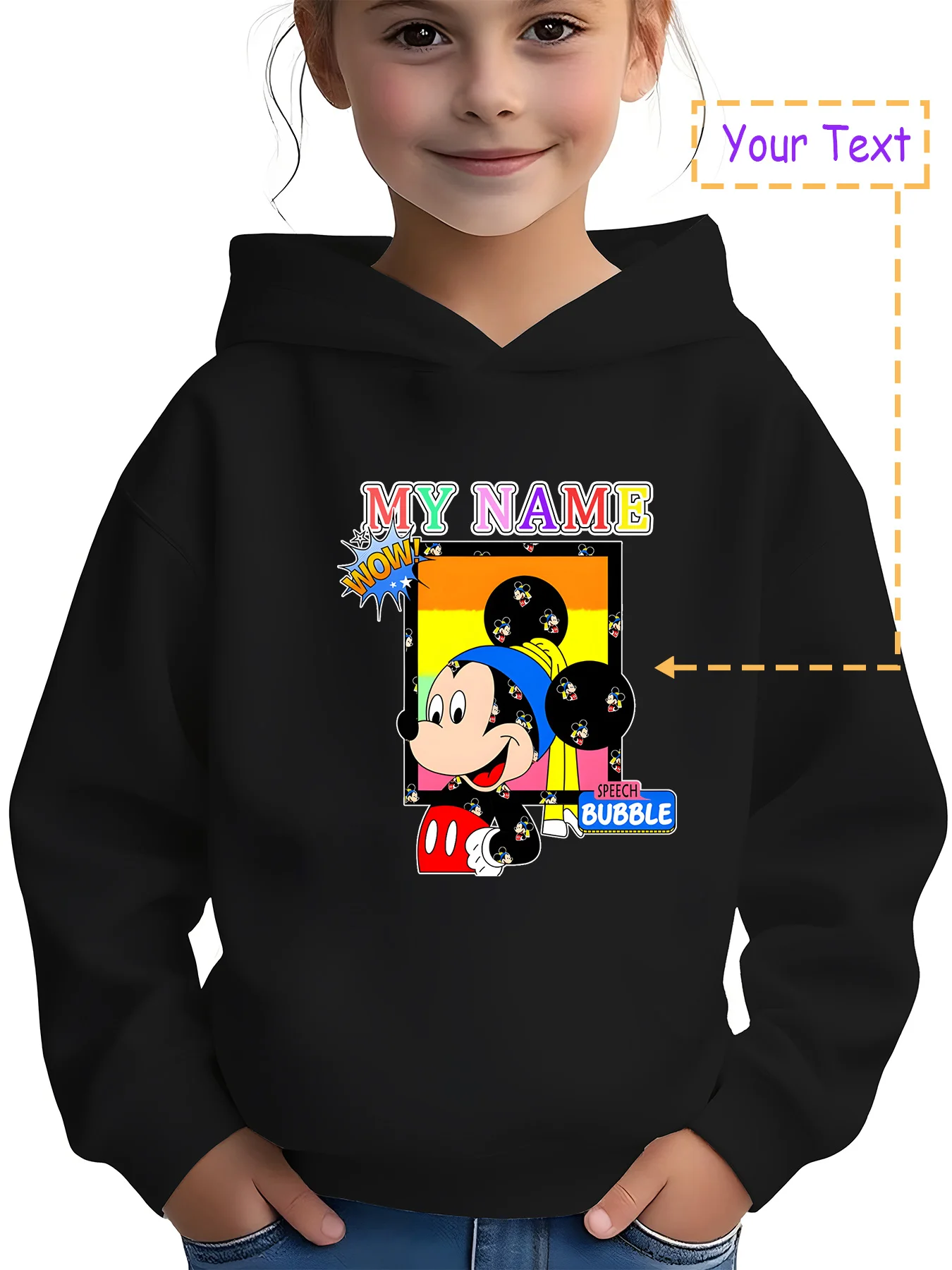 

MINISO Vacation Stitch Hoodie - Stitch plays guitar on the beach, suitable for vacation travel and casual outings, custom name,