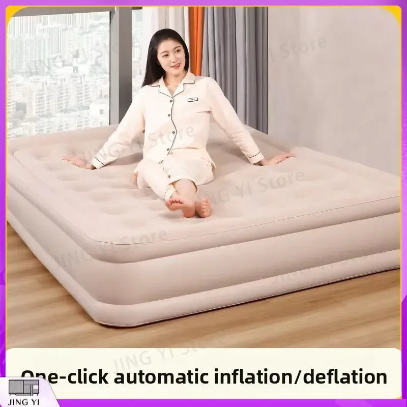 Outdoor Automatic Inflatable Sleeping Pad Double Size Camping Air Bed Foldable Self Inflating Mattress for Tent Hiking