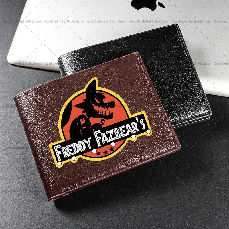 محفظة FNAF للأطفال محفظة خمس ليالٍ في فريدي طباعة حاملي بطاقات الائتمان بولي Leather الجلود المال كليب موضة عيد الميلاد Moneybag الرجال الهدايا