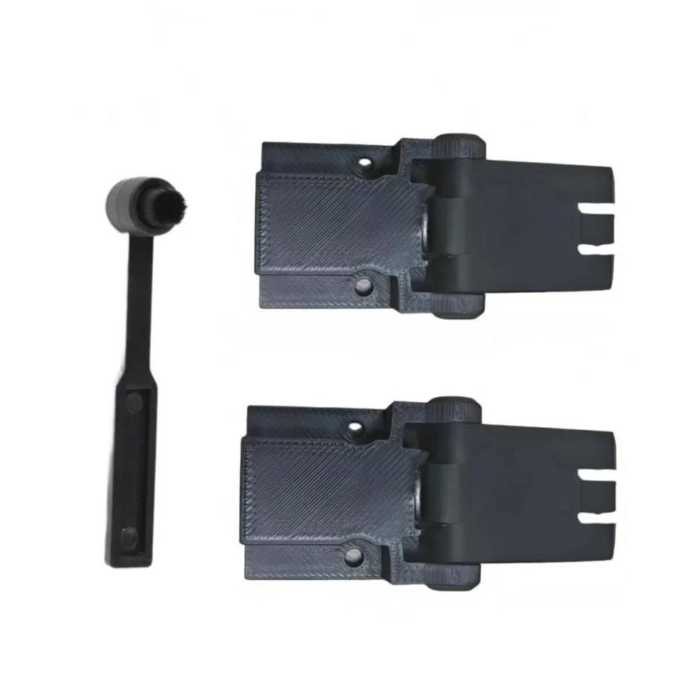 Black Plastic Dust Cover Hinges With Brush For For KENWOOD KD-67F Turntable Parts Record Player Replacement Accessories