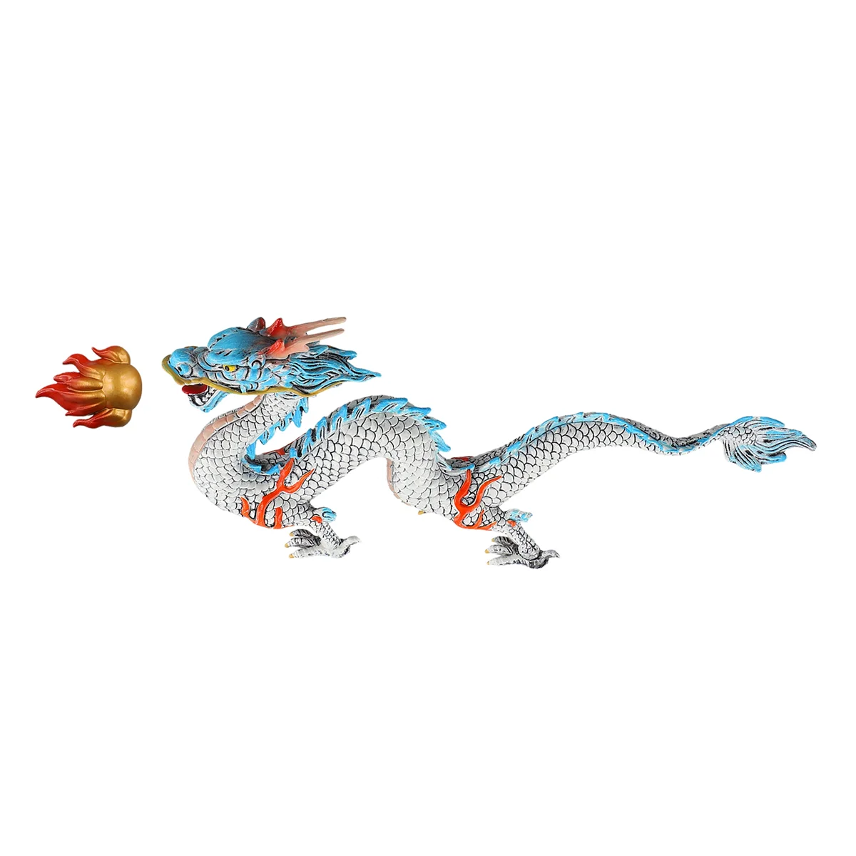 Dragon Statue Chinese Dragon Statue 2024 New Year of the Dragon Gift Animals Figure Chinese Lucky Zodiac Sculpture,E