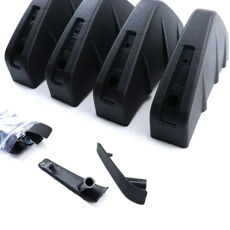

NEW Universal Carbon Fiber Car Modified Rear Bumper Diffuser Spoiler Black Red ABS Rear Bumper Lip Diffuser Anti-collision 4pcs