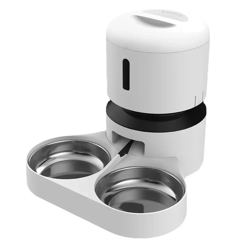 

Smart Double Bowls Feeder 3L Timing Quantitative Infrared Induction Self-feeding Dog And Cat Smart Automatic Feeder