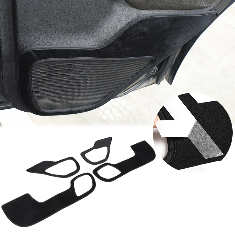 

For Hummer H3 2005-2009 velvet black car door anti-dirty mat car interior protection modification accessories