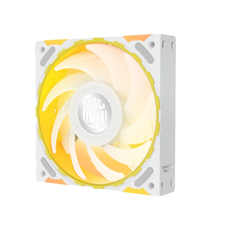 Imagem -05 - Zeagin-série Zeus Fan Caixa do Computador Mágico Argb Halo Costura Ilimitada Ventilador de Refrigeração Alto Desempenho Rolamentos Fdb 12 Centímetros