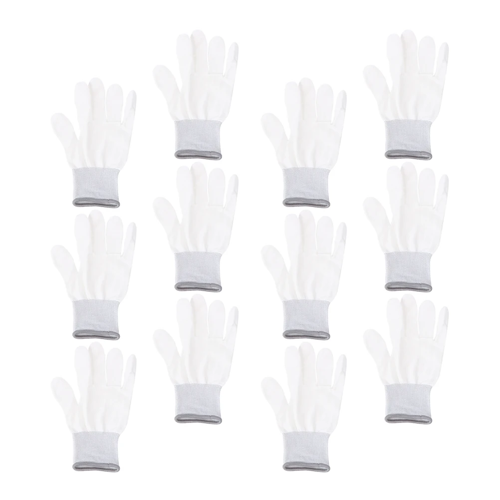

Anti Static Gloves Nylon Coated Fingertips Non Slip Safety Protective Flame Retardant Thermal Insulation Dust Proof Extra Length