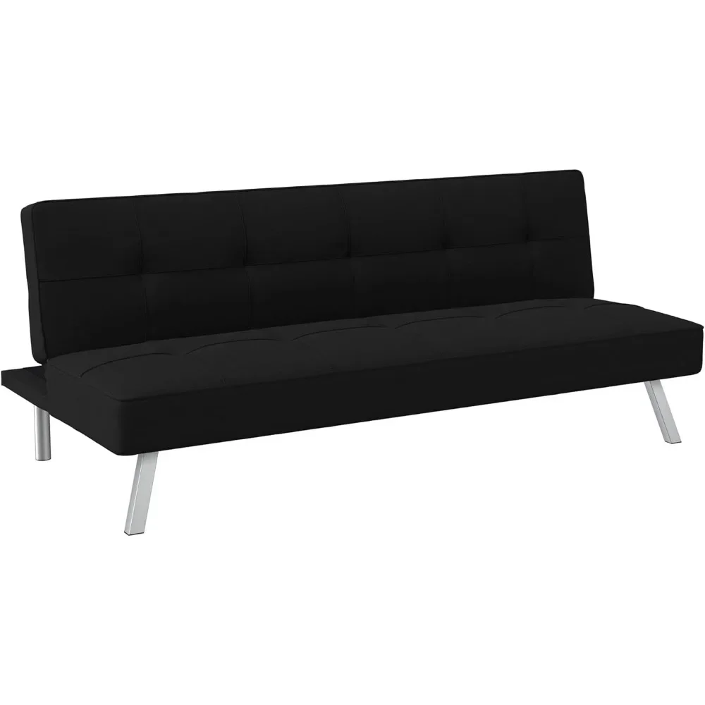 

Convertible Sofa Bed, 66.1" W x 33.1" D x 29.5" H, Black