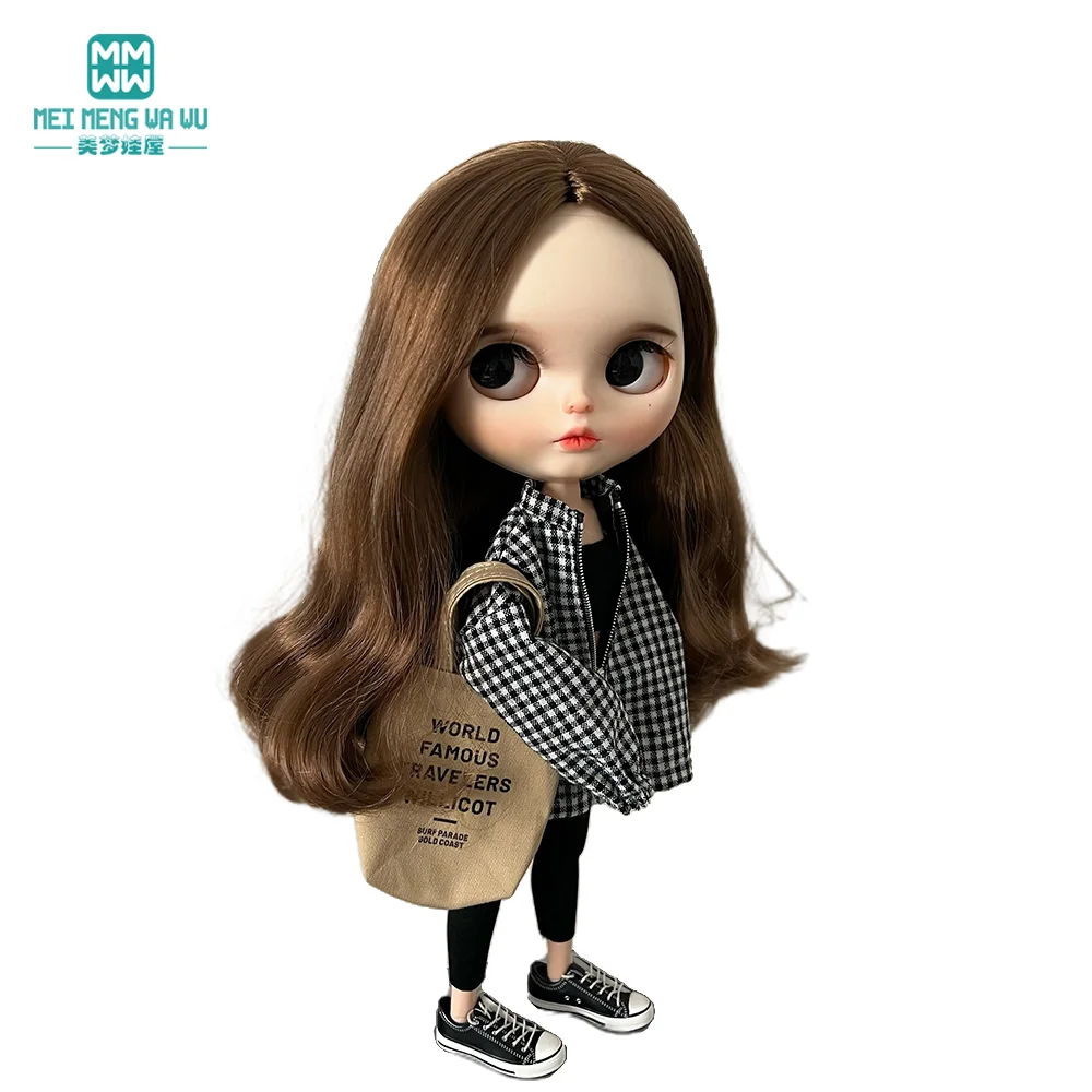 Blyth pakaian boneka Fashion rajut, mantel, jaket, Hoodies, legging, tas, Fit Azone, aksesoris boneka oitsu hadiah gadis