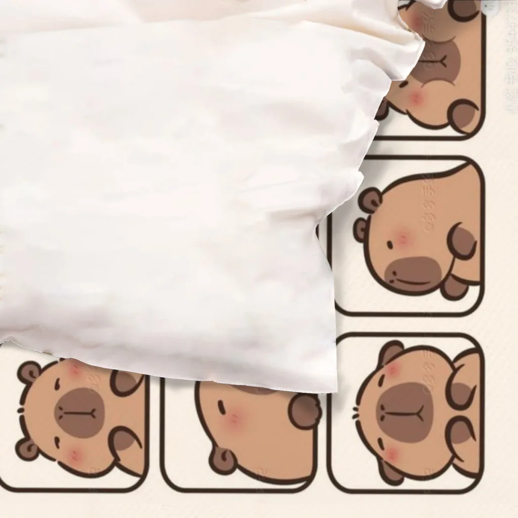 Capybara Single Bed Sheets Set  Complete Case Single Linen Quilt Cover