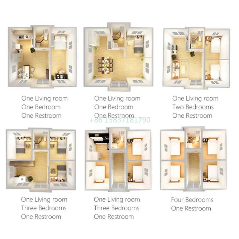 Maison Conteneur Extensible, Maison Pliante Minuscule, Maison Conteneur Modulaire, Design Moderne, Luxe, 3 Chambres