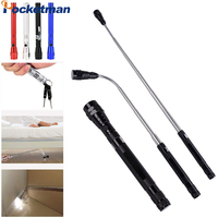 3 LED Telescoping Flexible Flashlights with Magnetic Suction Car Inspection Torch Picker Suction Stick Repair Tool Lantern