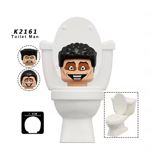 New KDL SWAT Skibidi Toilet Man Figures Anime Block Toys TvMan Titan Cameraman Speakerman Bricks Model Toy Birthday Gift - Image 18