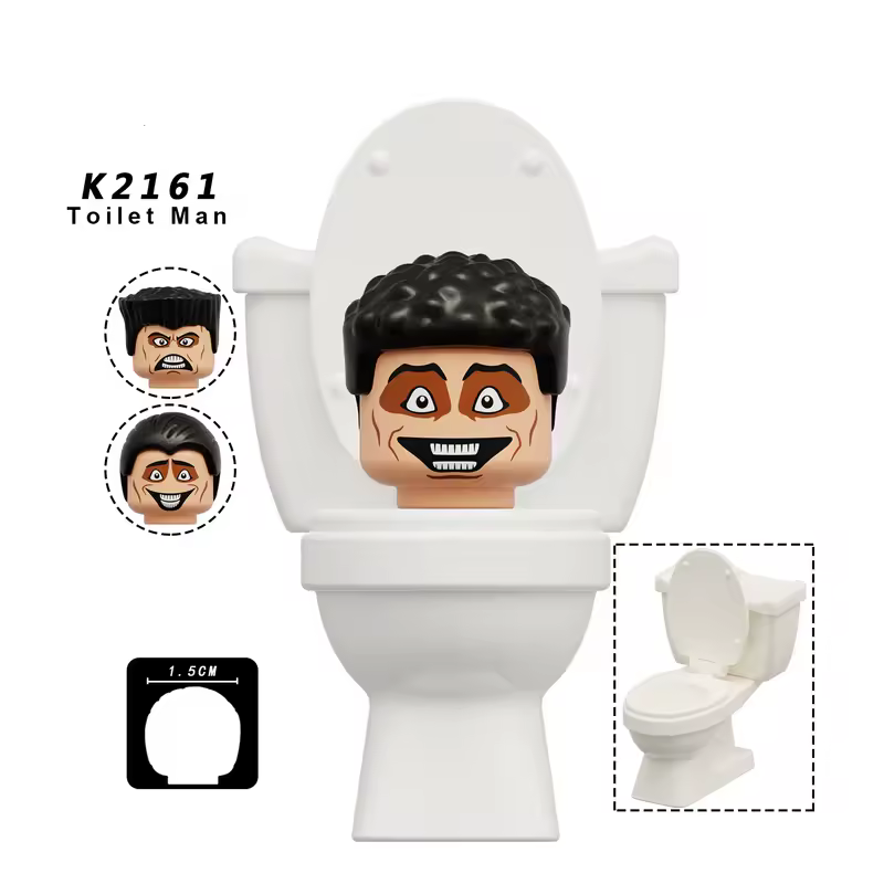 New KDL SWAT Skibidi Toilet Man Figures Anime Block Toys TvMan Titan Cameraman Speakerman Bricks Model Toy Birthday Gift - Image 18