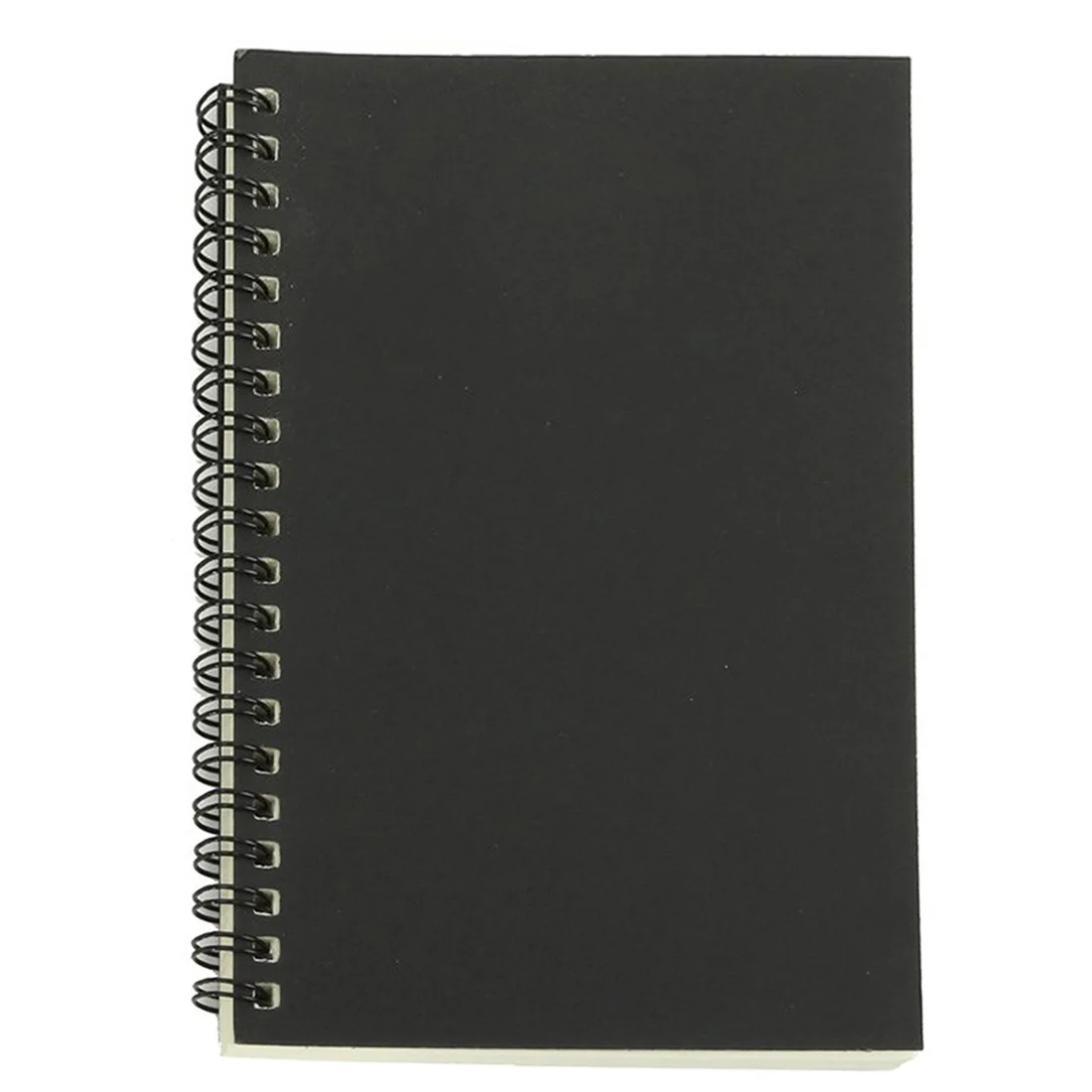 Cuaderno de bocetos de bobina Kraft Retro, cuaderno en blanco, cuaderno creativo, papelería escolar, blanco y negro
