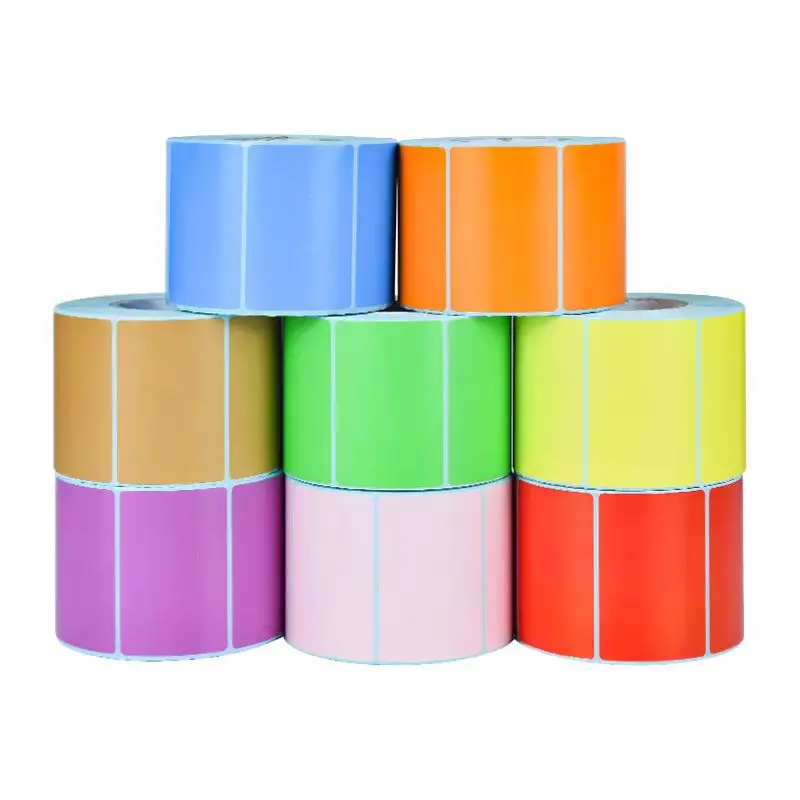 Color three-proof thermal label paper 40*30 20 40 50 60 70 80 90 100 self-adhesive bar code sticker