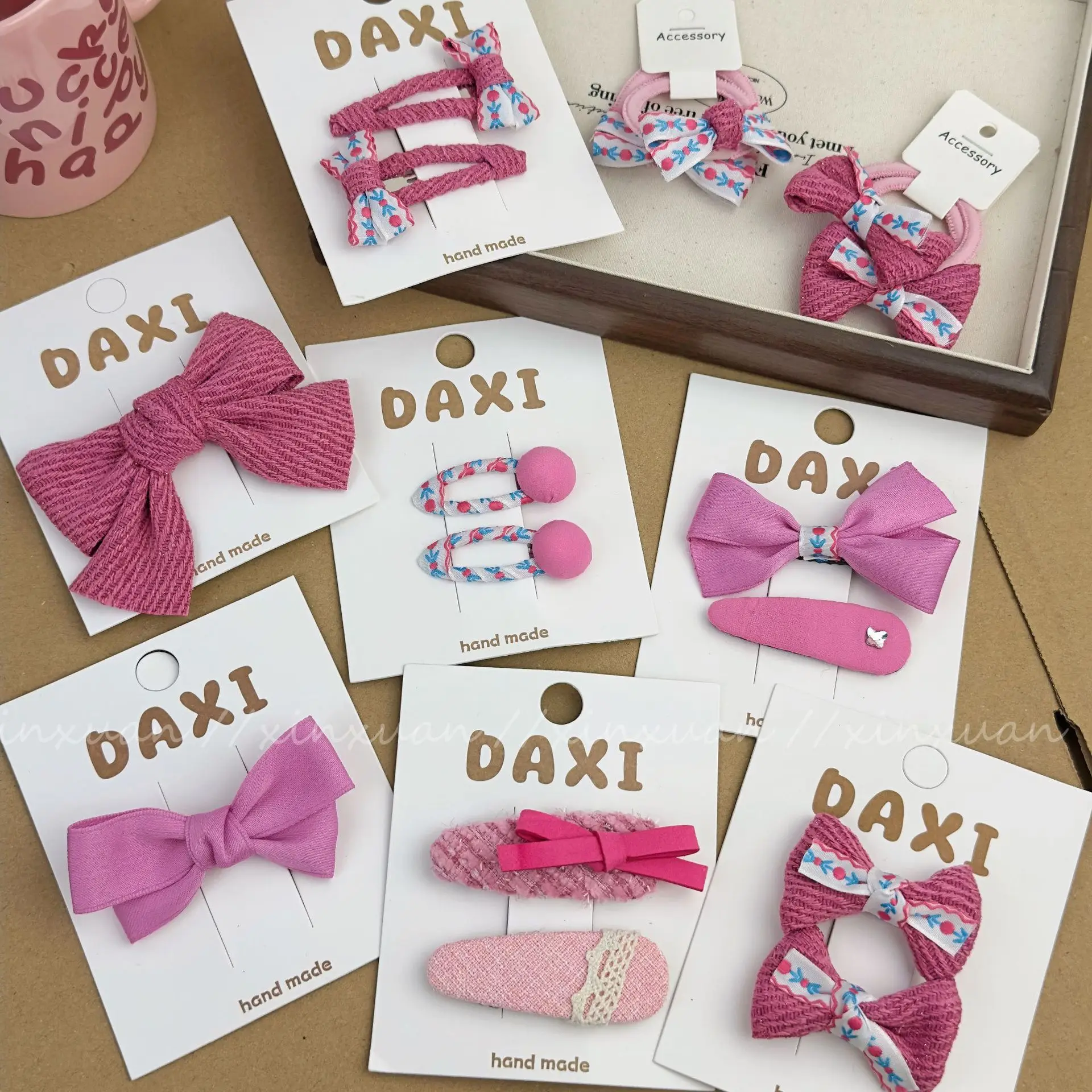 

1 пара, детская тканевая заколка с бантом в виде розы, ранняя весна, заколка для волос Mori Sweet Bangs, заколка для волос сбоку, аксессуары для волос