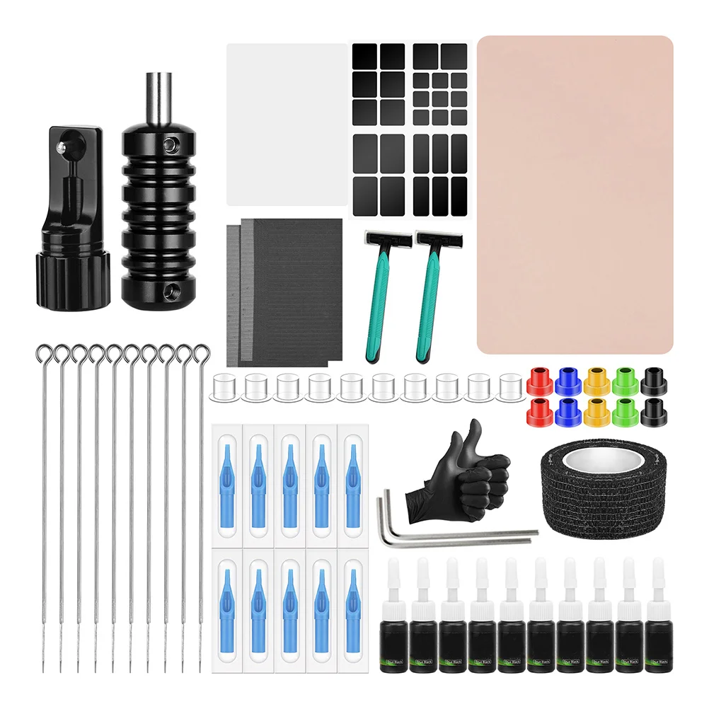 

1Set Tattoos Pen Holder Multi-Functional Beginner Practice DIY Kit Professional Needles Tool Storage Rack Tattoos Kit