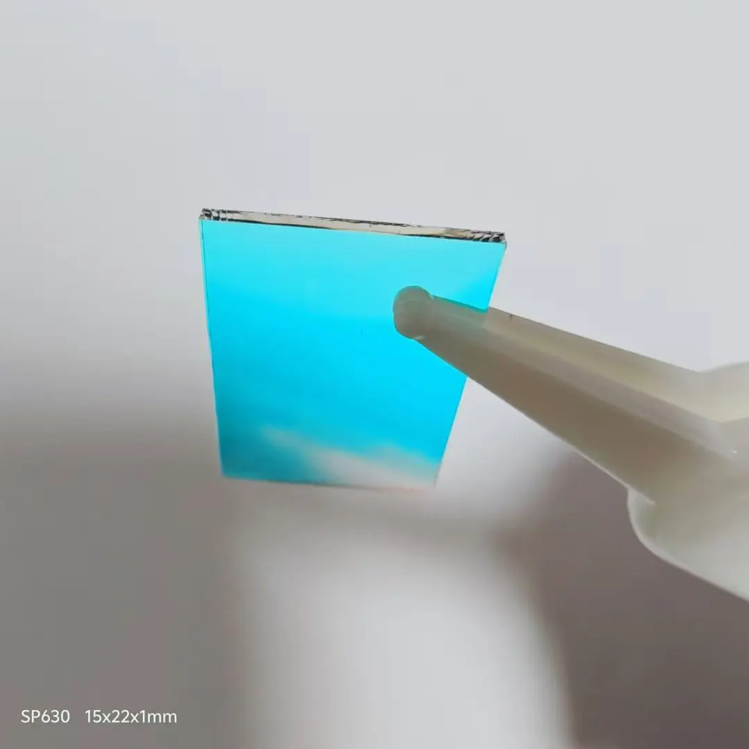 Size 15x22x1mm 385nm To 630nm Short Bandpass Blue Filter Glass SP630