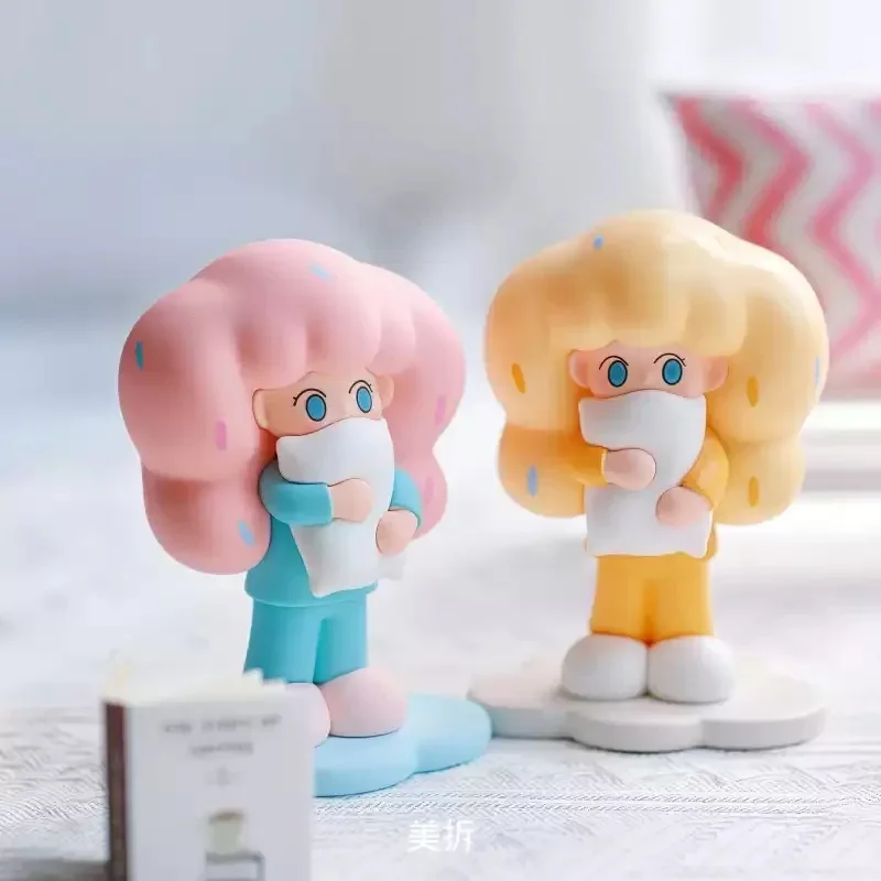 يمكن أيضًا أن تكون سعيدة جدًا وحدها سلسلة الفنان صندوق أعمى ألعاب Kawaii أنيمي عمل الشكل مفاجأة صندوق غامض دمى الفتيات هدية