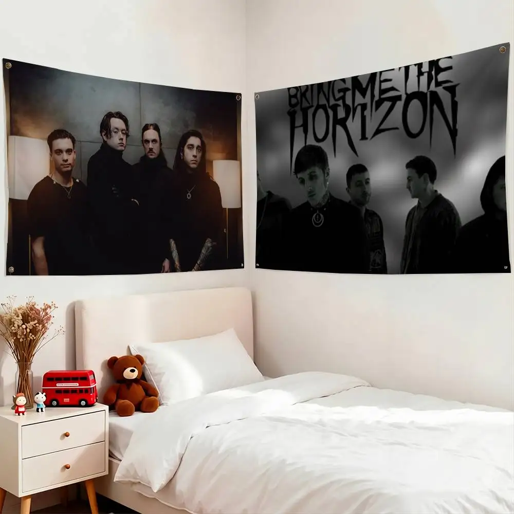 Band B-Bad Omens Flags Wall Hanging Tapestry Outdoor Garage Room Decorative flag Background Blanket