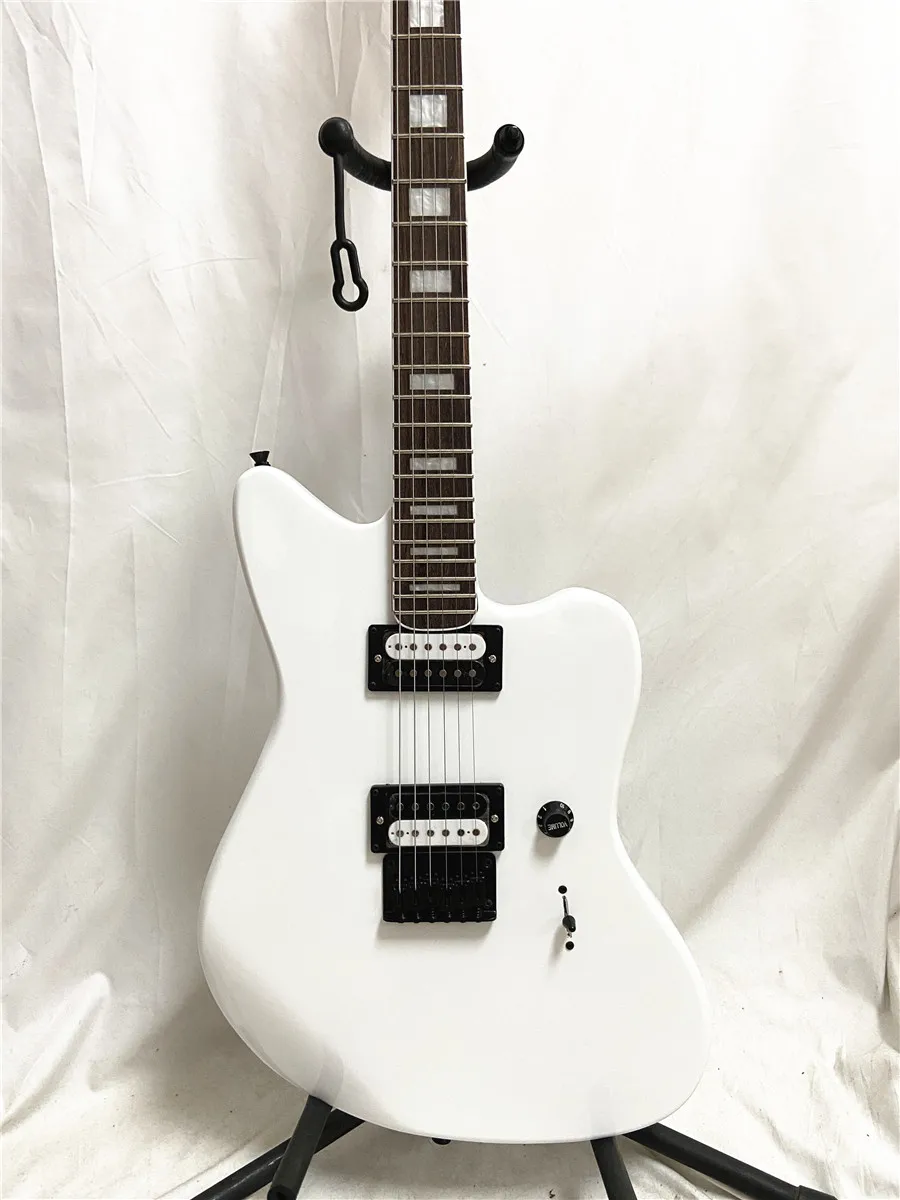 Heritage classic white 6-string jazz master signature electric guitar Zebra pickup black accessories free shipping