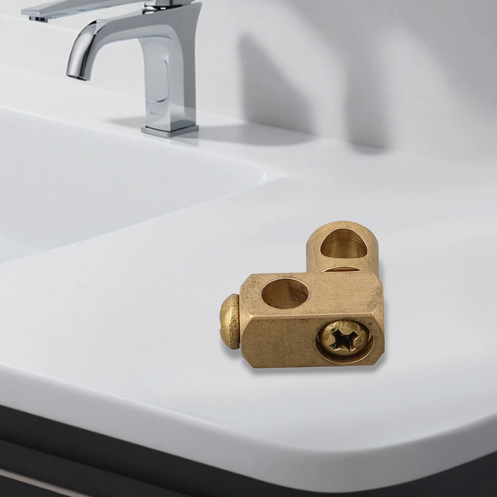 Multifunctional Double Joint Piece for Eccentric Drain Fitting Compatible with Different Bathroom Setups Multifunctional