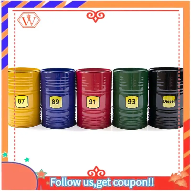 

Durable Metal Simulation Oil Barrel, Tool Barrel, Pen Holder For 1/10 1/8 Rc Crawler Car TRX4 SCX10 RC Car Accessories