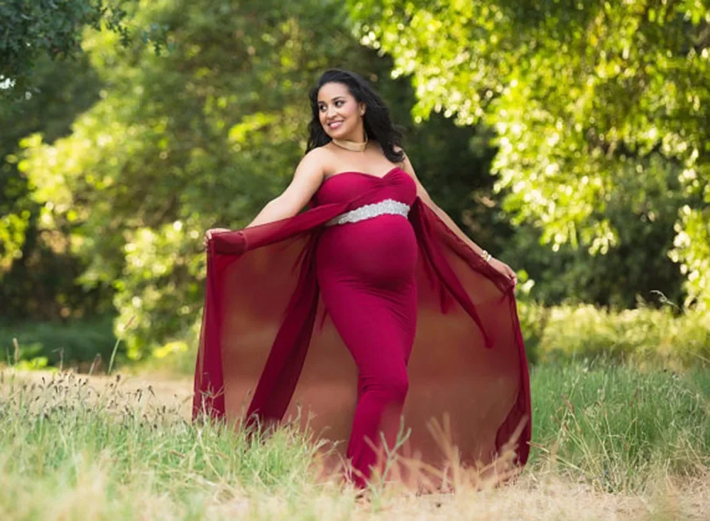 Vestido maternidade sem mangas estilo sereia, Vestido do chuveiro do bebê, Vestidos de algodão, Adereços Fotografia, Plus Size, Sexy