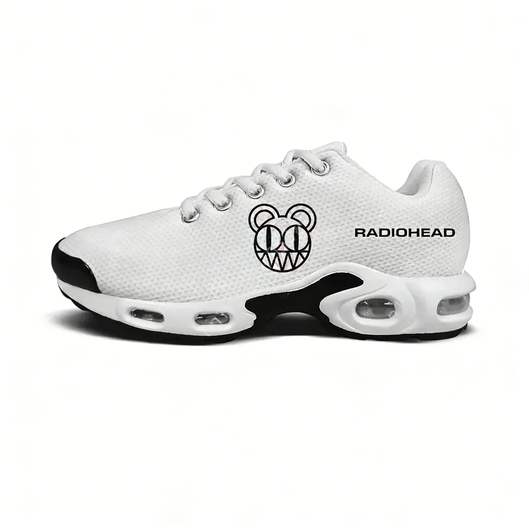 

Radiohead Rock Band Lightweight Sport Shoe Air Cushion Sneakers Men Women High Quality Elastic Custom Made Leisure Mesh Sneakers