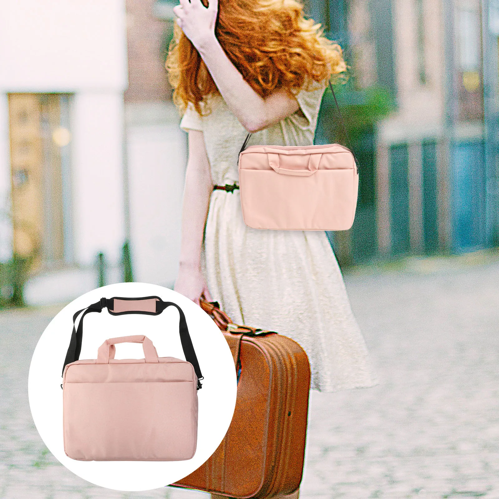 

Laptop Bag Notebook Computer Pouch Business Storage Portable Carrying Shock Absorption Anti Fall Suitable Various Occasions
