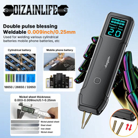 Double Pulse Blessing Portable Spot Welder DIY Handheld Spot Welding Machine 90 Gears Adjustable for 18650 Lithium Battery