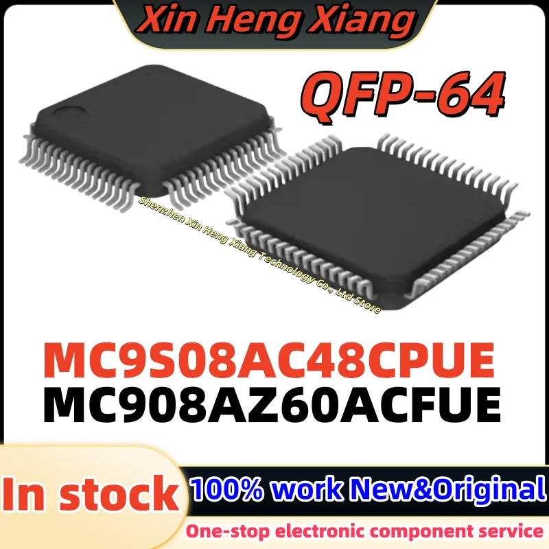 

(2-10pcs) MC9S08AC48CPUE MC9S08AC48 CPUE MC908AZ60ACFUE 3K85K QFP-64