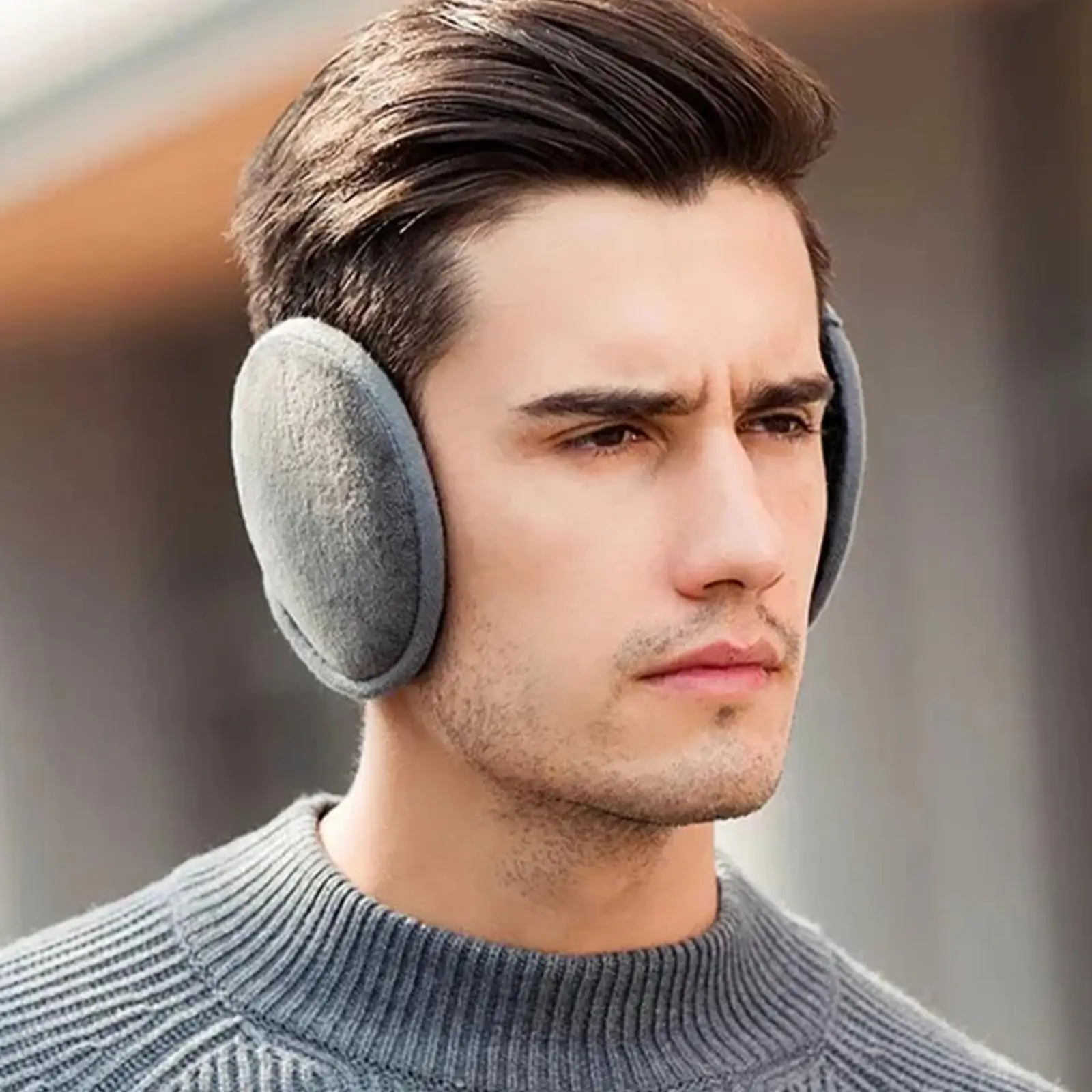 Earmuffs grossos de veludo para homens e mulheres, ciclismo, velo, pele de coelho, protetor de ouvido, macio, quente, ao ar livre, ciclismo, inverno