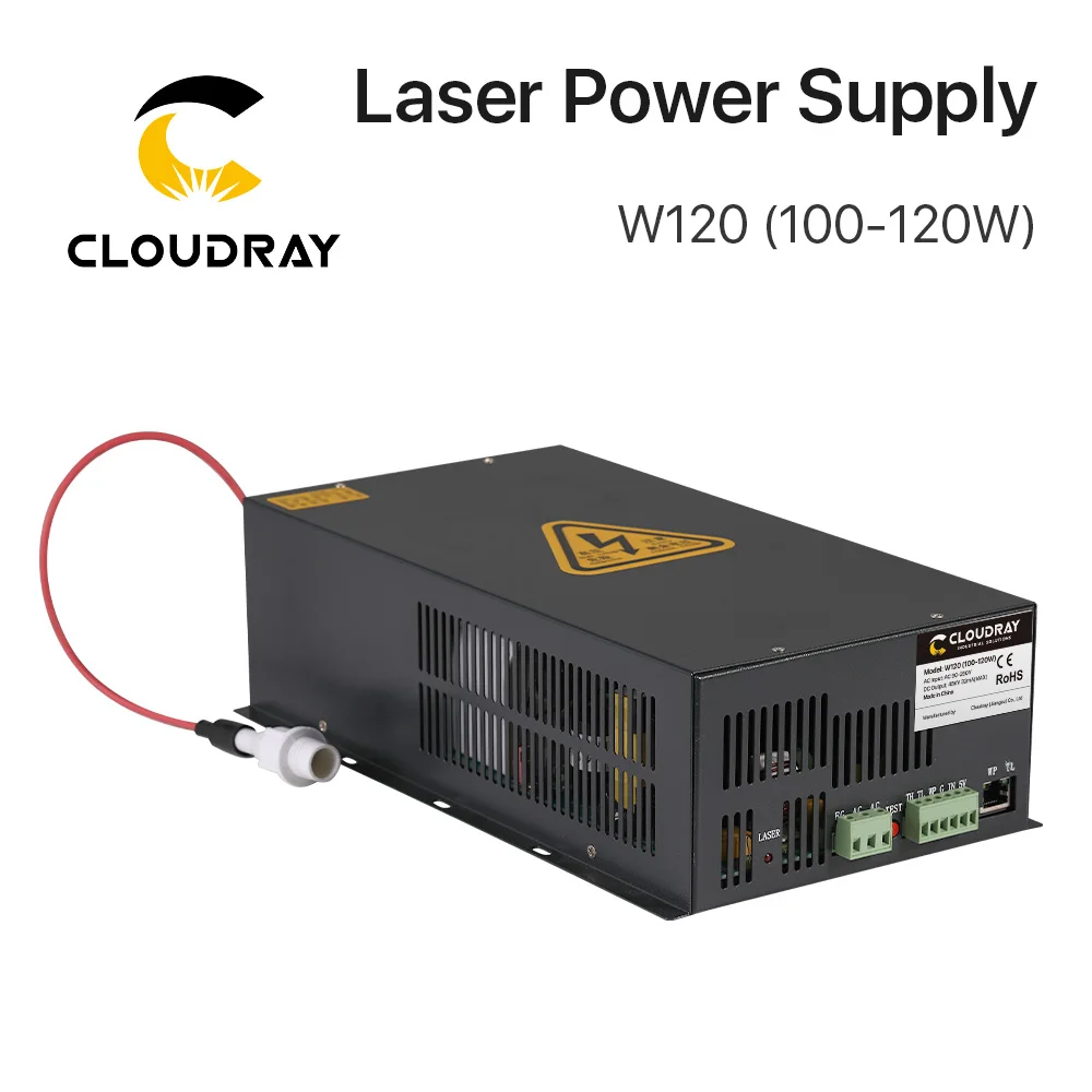 Cloudray 100-120W CO2 Laser Power Supply for CO2 Laser Engraving Cutting Machine W120 T / W Series