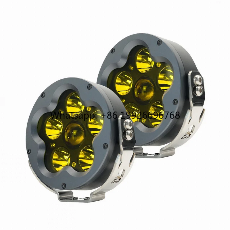 High Quality Round LED Work Light 12V White Yellow 120W DRL LED Work Driving Spot Lights