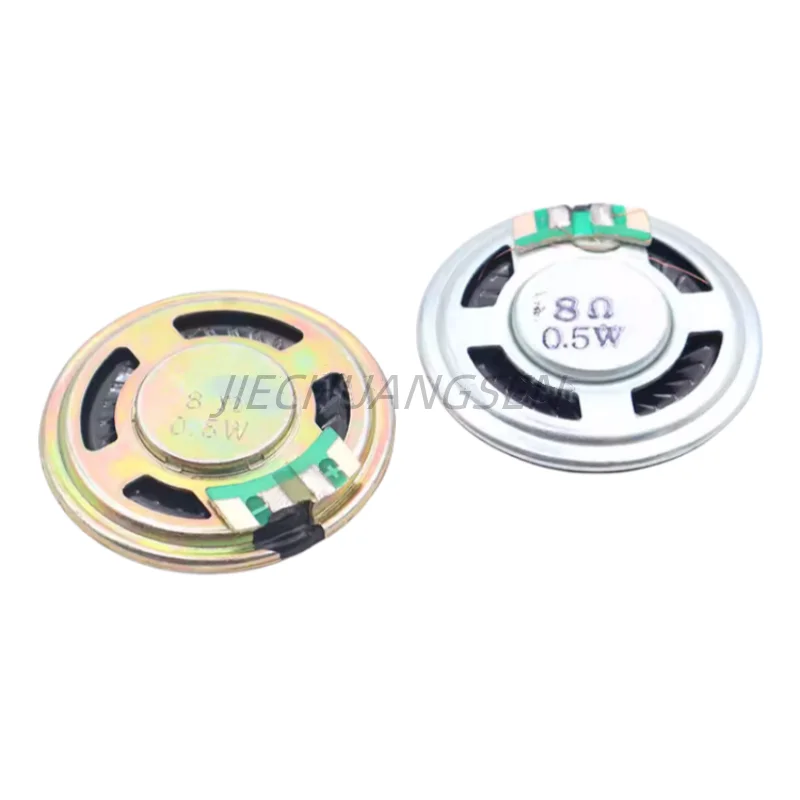 2PCS/LOT 36MM Iron Shell Inside Magnetic Small Speaker 8R0.5W Ultra-Thin Mylar Voice Speaker Toy Speaker