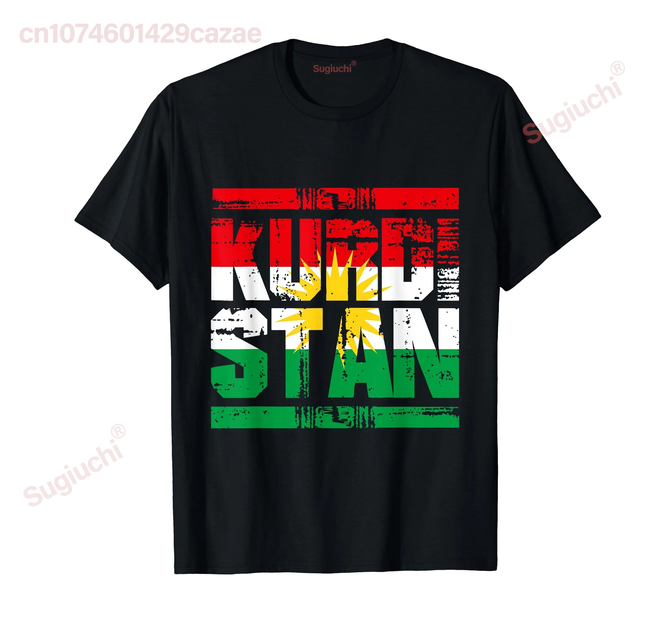 100% Cotton Kurdistan flag t-shirt kurdish pride MEN WOMEN UNISEX T Shirts Size S-6XL