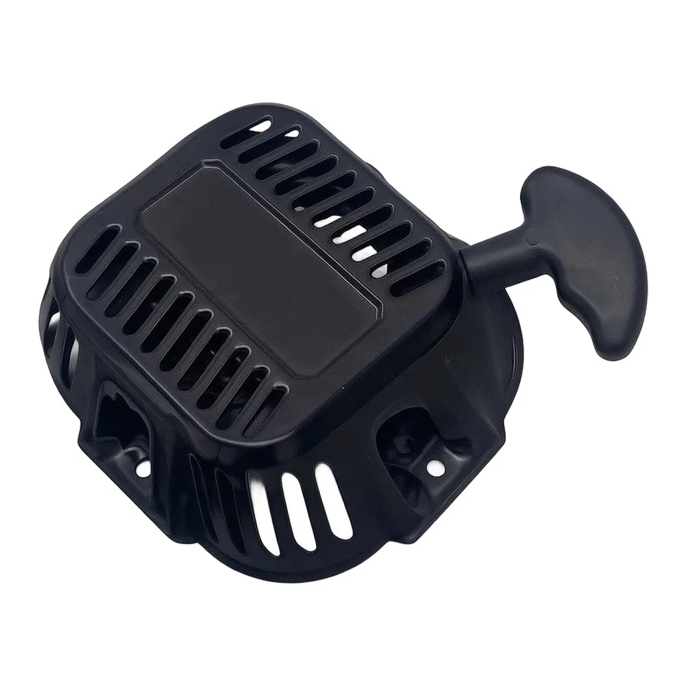 Gas Engine Starter Pull Start Assembly For Outdoor Power Equipment Metal Construction Easy Installation Includes Mounting Nuts