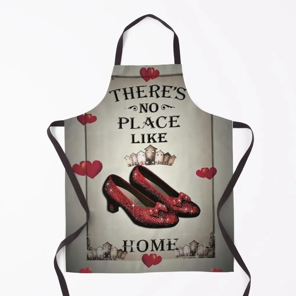 

tshirt cushion poster decor desigh home is where the heart is ruby slippers oz masks Apron Kitchen kitchen gadgets Apron