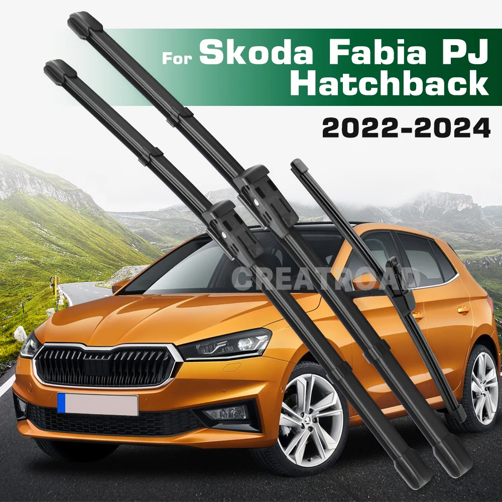 

GREATROAD Wiper Set For Skoda Fabia PJ Hatchback 2022-2024 Front&Rear Wiper Blades Windshield Windscreen Window