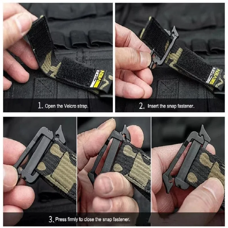 Taktische Dreieck-Schnellverschluss-Schnalle Einzelhaken EDC Schlüsselanhänger Mehrzweck-Outdoor-Camping-Überlebensgürtel Hängezubehör – Detail 12