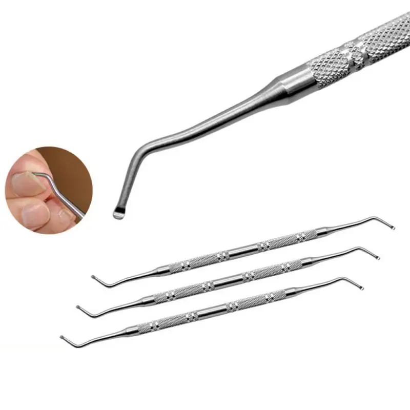 Professional Double Ended Toe Nail File Pedicure File Edge Ingrown Onychomycosis Nail Lifter Manicure Clean Tool