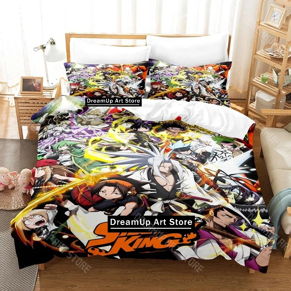 3D Printed Shaman King Anime Bedding Set for Boys Girls Duvet Cover Pillowcase Twin Queen King Full Single Double Sizes