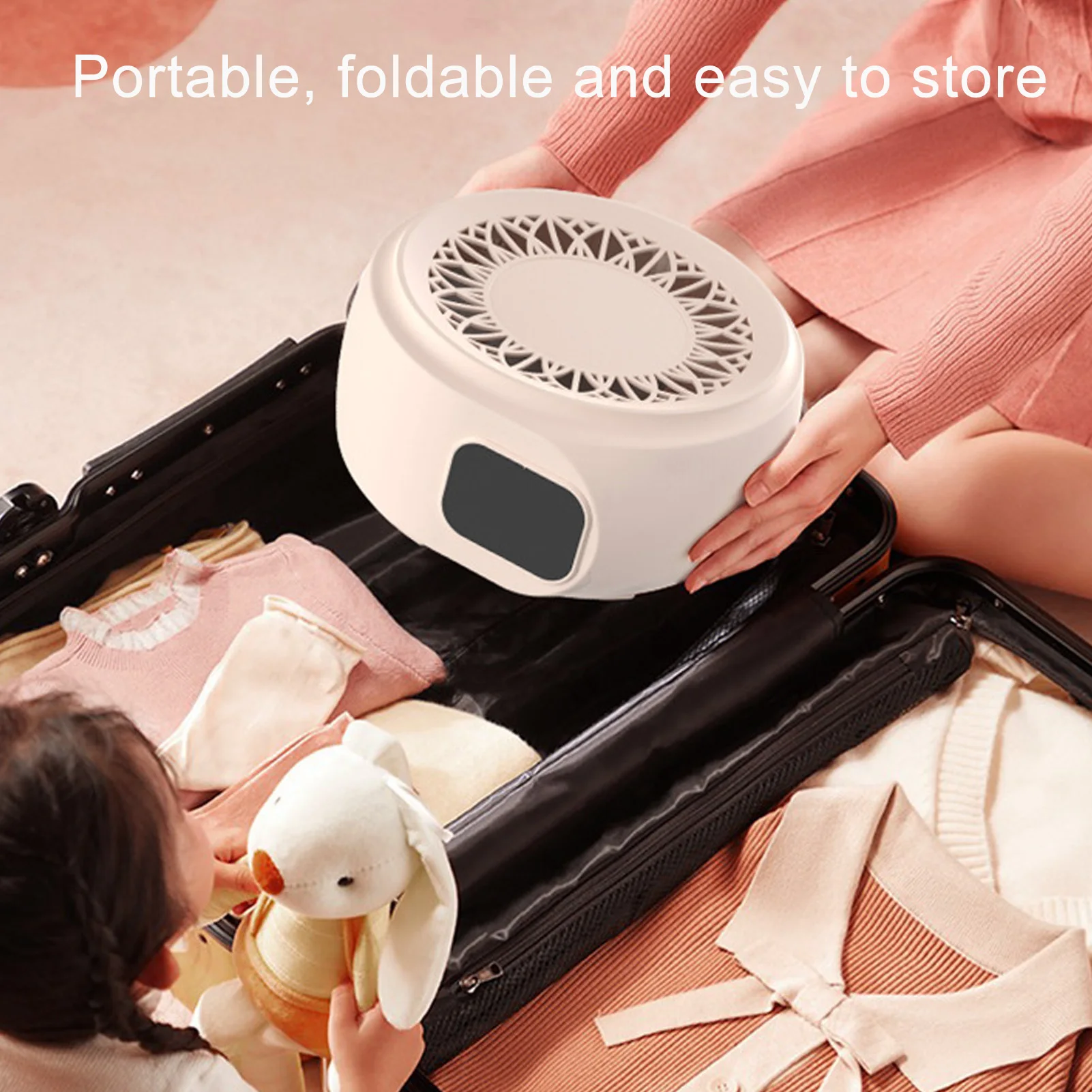 Portable Clothes Dryer Quick and Efficient Drying Quiet Compact Laundry Dryer with Timer for Dorms Apartments RVs Travel