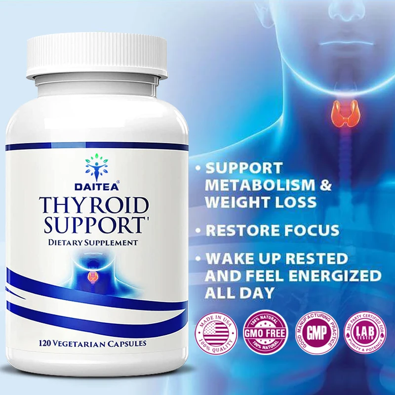 Iodine Thyroid Support Supplement Dietary Thyroid Support & Protection Vitamins & Minerals Support Metabolism & Overall Health