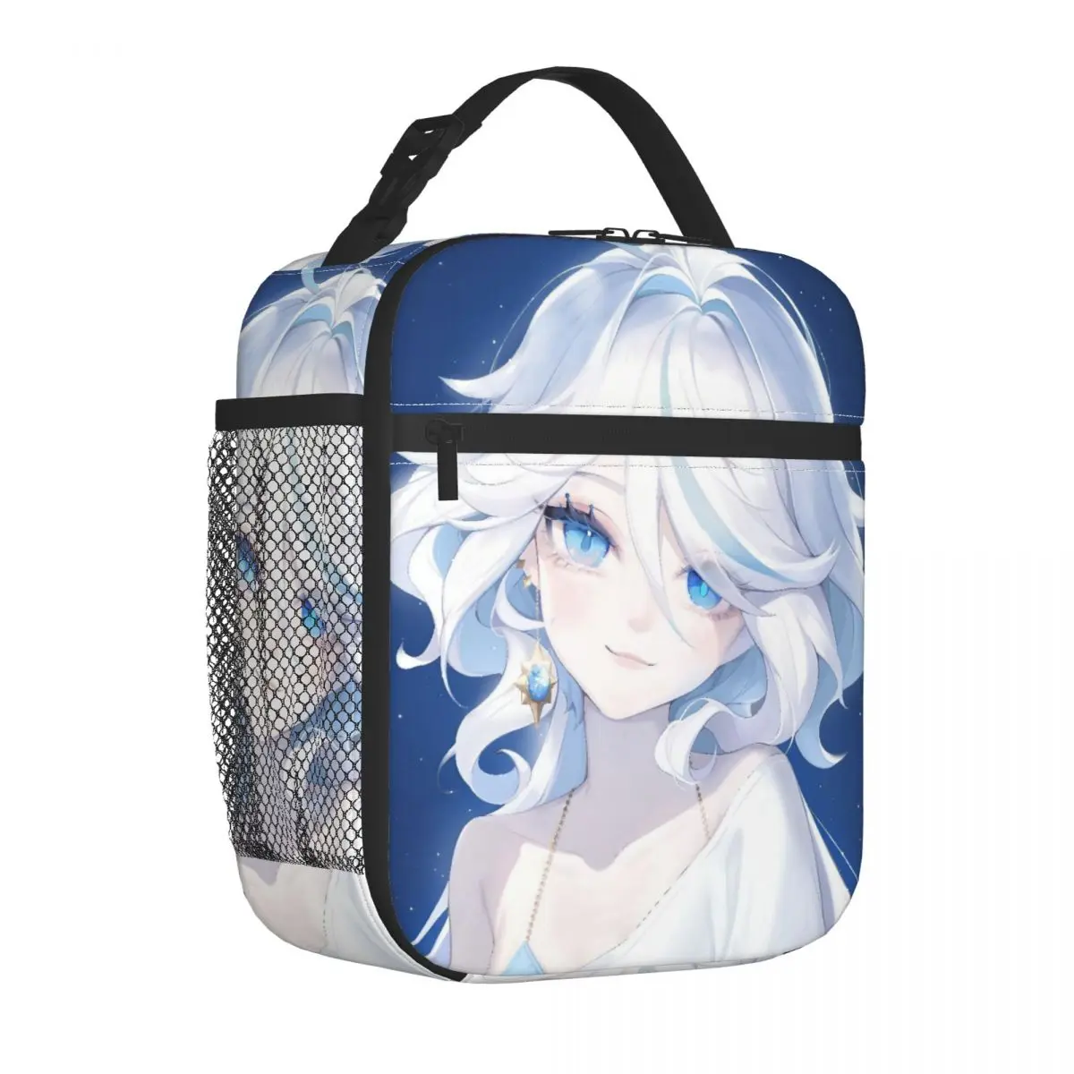 

Insulated Lunch Tote Bag Furina Genshin Impact Merch Storage Food Box Fashion Cooler Thermal Lunch Box For School