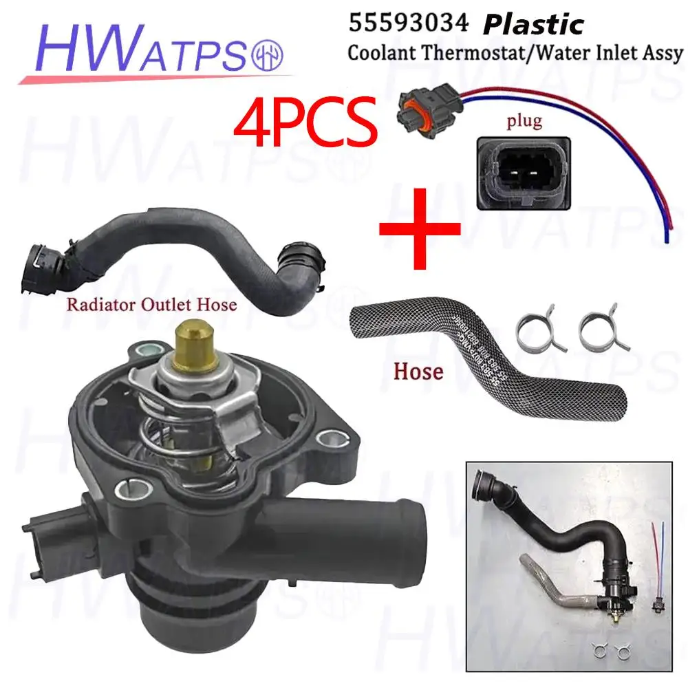 

plastic Engine Coolant Thermostat 55593034 For Chevrolet Chevy Cruze Limited Sonic Trax Buick Encore 1.4L 2011-2020 55579010