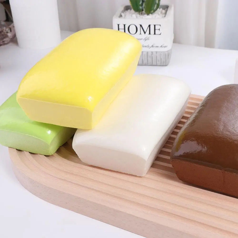 Giocattolo da spremere PU Pane Giocattolo da spremere Pane Torta a rimbalzo lento Giocattolo a rimbalzo lento Cibo Cartoon Pizzico di cibo Giocattoli musicali Regalo per bambini