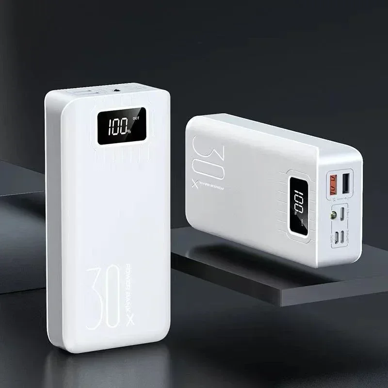 Suitable for IPhone Portable Fast Charging Mobile Power Bank External Battery Charger  30000mAh